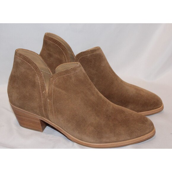 New Nisolo Mia Ankle Boot Taupe Suede Booties Size 11 Retail $228 - Picture 1 of 6